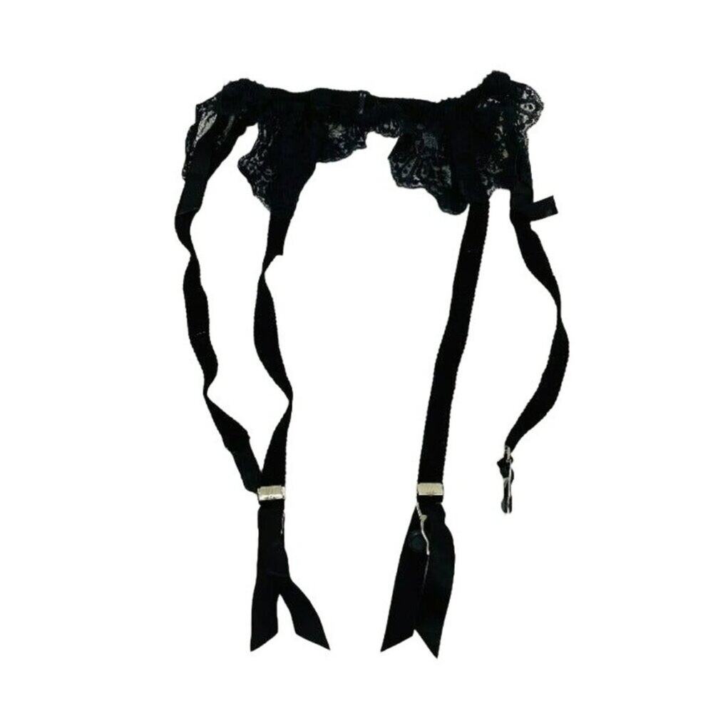 70s Vintage Formfit Rogers Black Nylon Womens Size Small